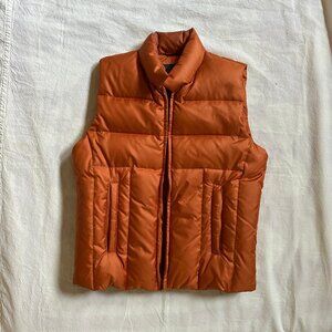 Burnt Orange XS Down Vest by Gap